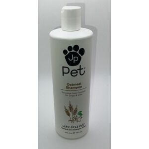 JP Pet Oatmeal Shampoo Sensitive Skin Formula for Dogs Cats 16 oz